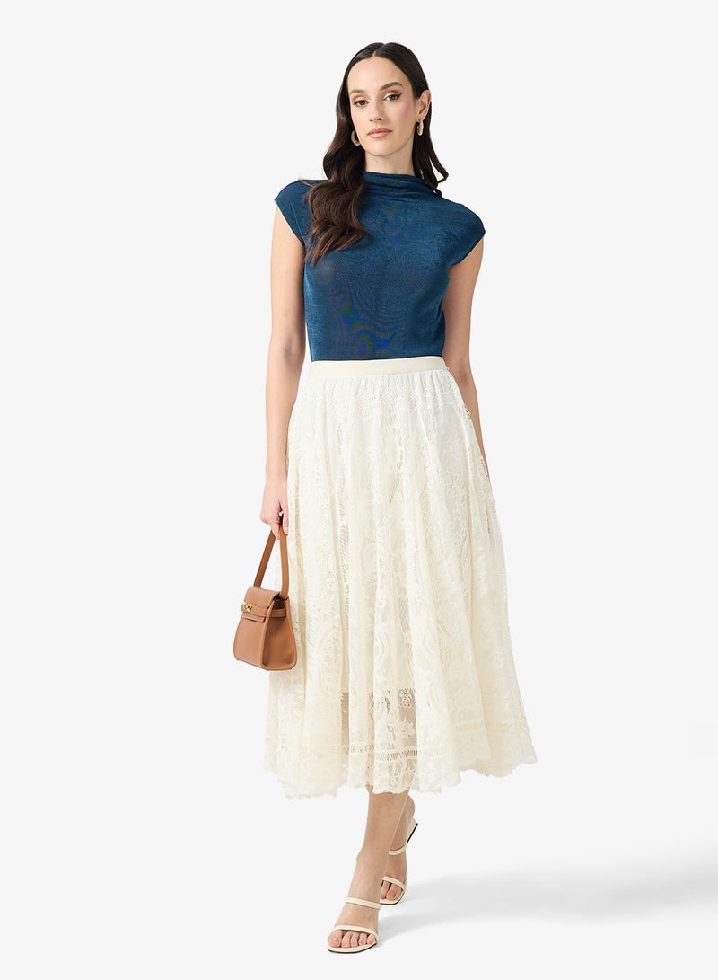 ELLA Lace A-line Skirt - Image 2